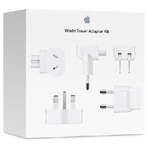 Apple World Travel Adapter Kit - Kit adaptateur de connecteur d'alimentation - pour MacBook; MacBook Air (Fin 2018, Mi-2019), with Retina display; MacBook Pro