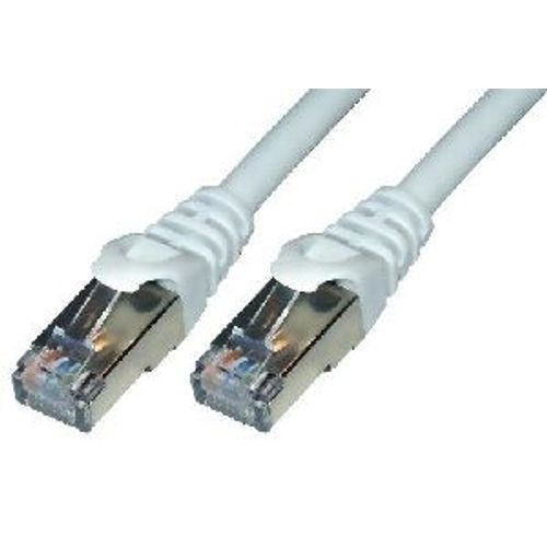 MCL Samar - Cordon de raccordement - RJ-45 (M) pour RJ-45 (M) - 2 m - SFTP - CAT 6e - moulé, sans crochet, bloqué - gris