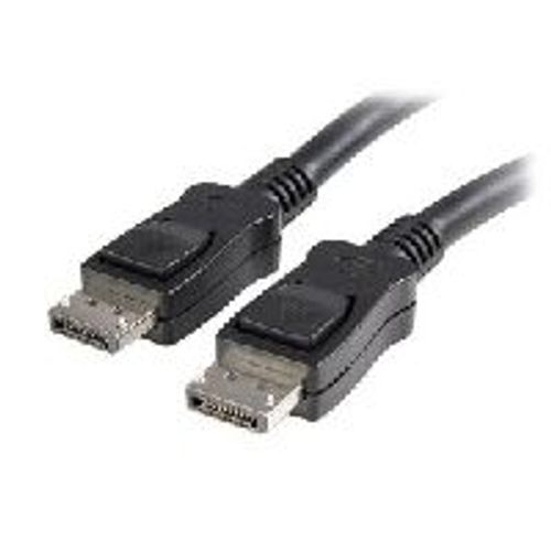 StarTech.com DisplayPort Cable with Latches - Cable d'audio / vídeo - DisplayPort (M) - DisplayPort (M) - 2 m - enganchado - noir