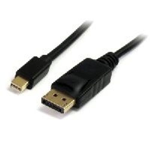 StarTech.com Mini DisplayPort to DisplayPort Adapter Cable - Cable d'audio / vídeo - mini-DisplayPort (M) - DisplayPort (M) - 1.8 m - enganchado - noir MDP2DPMM6