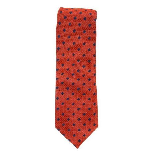 Cotton Park - Cravate 100% Soie Orange - Homme