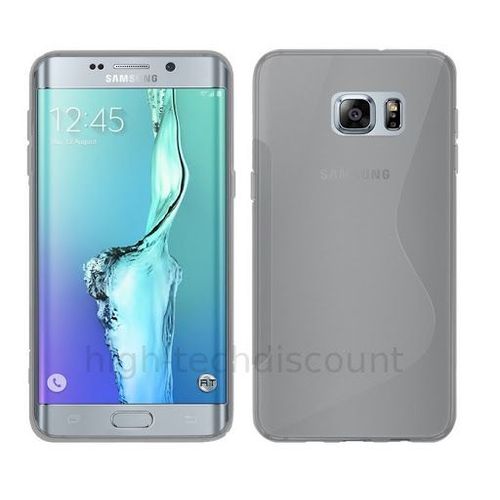 Housse Etui Coque Silicone Gel Fine Pour Samsung G928 Galaxy S6 Edge Plus + Film Ecran - Transparent