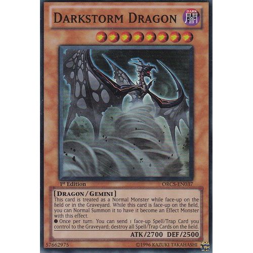 Yu-Gi-Oh - Darkstrom Dragon - Orcs-En037 - Super Rare - Order Of Chaos -