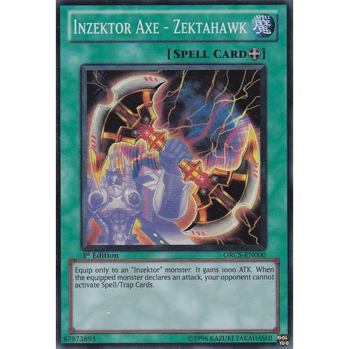 Carte Yu-Gi-Oh - Inzektor Axe - Zektahawk ( Hache Inzektor-Zektahawk) - Orcs-En000 - Super Rare 1st Edition - Order Of Chaos -