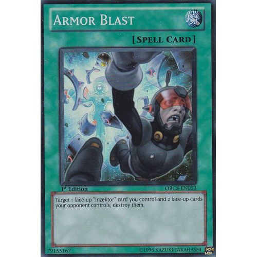 Carte Yu-Gi-Oh - Armor Blast ( Explose Armure ) - Orcs-En53 - Super Rare - 1st Edition - Order Of Chaos -