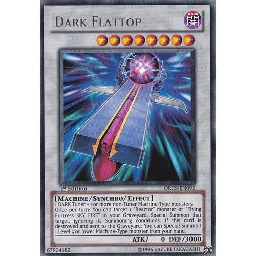 Carte Yu-Gi-Oh - Dark Flattop (Porte Avion Des Tenebres ) - Orcs-En096 - Rare - 1st Edition - Order Of Chaos -