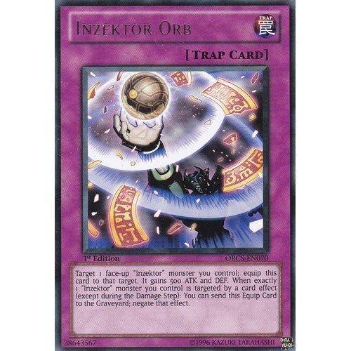 Carte Yu-Gi-Oh - Inzektor Orb ( Inzektor Libellule ) - Orcs-En020 - Rare - 1st Edition - Order Of Chaos -