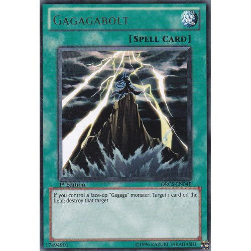 Carte Yu-Gi-Oh - Gagagabolt ( Gagagaclair ) - Orcs-En048 - Rare - 1st Edition - Order Of Chaos -