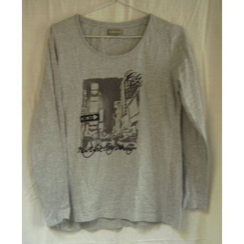 T-Shirt À Manches Longues In Extenso - Taille 38/40
