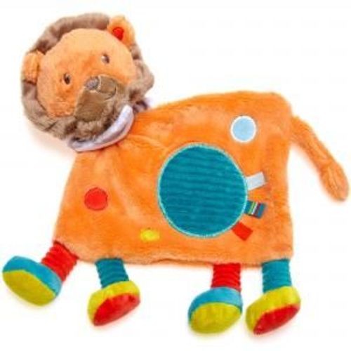 Doudou Plat Peluche Lion Junble Kiabi Simba Toys Benelux Orange Bleu Turquoise Marron Jaune Multicolore Naissance Bebe Mixte Jouet Eveil