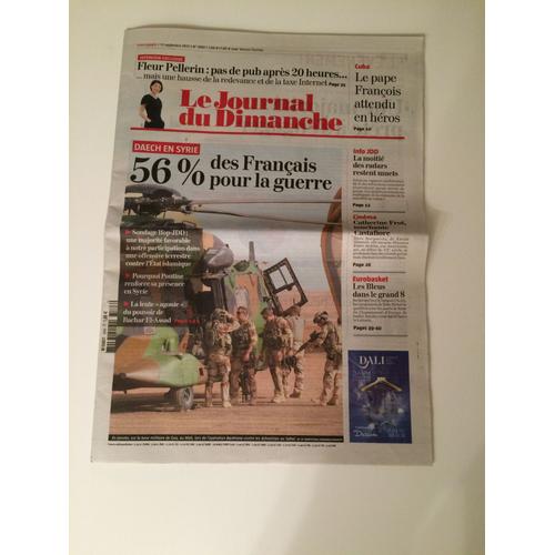 Le Journal Du Dimanche Jdd 3583 - Daech En Syrie, 56% Des Français Pour La Guerre 