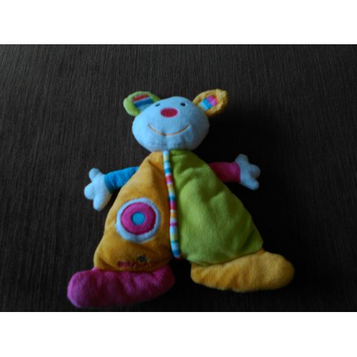 Doudou Souris Multicolore Babysun Imprimé Rond