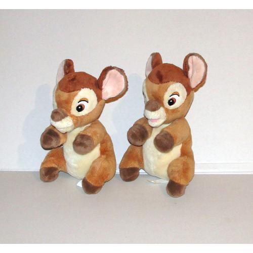 Bambi Assis Monde Disney Lot 2 Doudou 22 Cm Nicotoy Simba