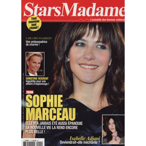 Stars Madame / 01-2011 N°1 : Sophie Marceau (2p) - Isabelle Adjani (1p) - Dorothée (2p)
