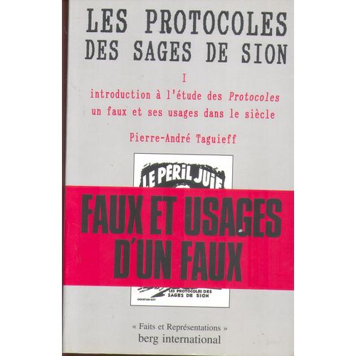 Protocoles Des Sages De Sion Tome 1 