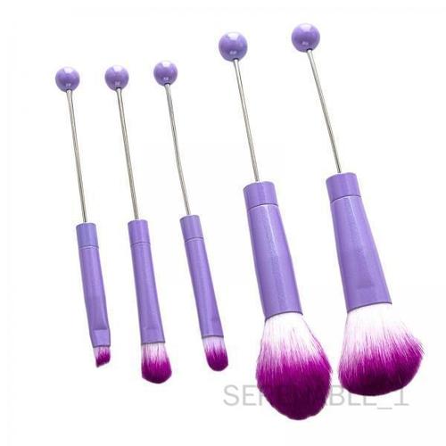 Blesiya 2 X 5x Ensemble De Pinceaux De Maquillage Pour Les Yeux Pinceaux Cosmétiques Pour Sourcils Bricolage Pour Adultes Cadeaux De Soeur Violet 