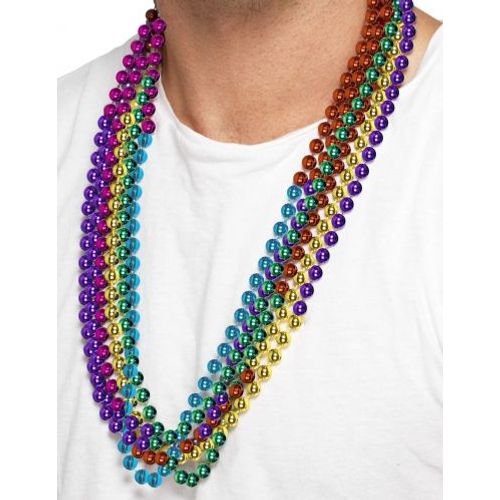 6 Colliers Multicolores Adulte,