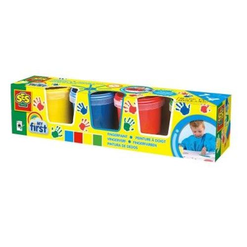 Ses Creative My First - Peinture À Doigts 4 Couleurs X 145ml