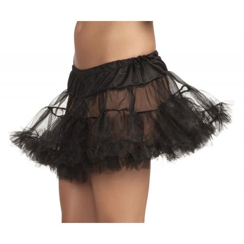 Jupon Noir En Tulle Adulte - 47706
