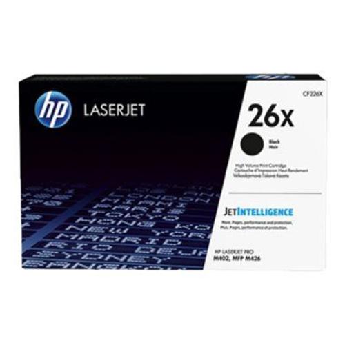 HP 26X - À rendement élevé - noir - originale - LaserJet - cartouche de toner ( CF226X ) - pour LaserJet Pro M402d, M402dn, M402dne, M402dw, M402n, MFP M426dw, MFP M426fdn, MFP M426fdw