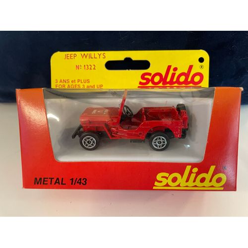 Solido 1/43 - Jeep Willys Pompiers Ville De Paris