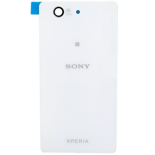 Sony Xperia Z3 Compact Cache-Batterie Arrière De Rechange En Verre Blanc/D5833 D5803