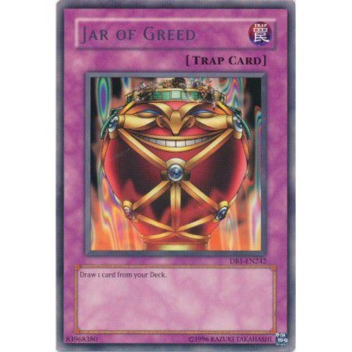 Yugioh Db1-En242 Jar Of Greed Rare