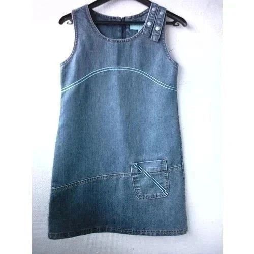 Robe En Tissu Jean 8 Ans.