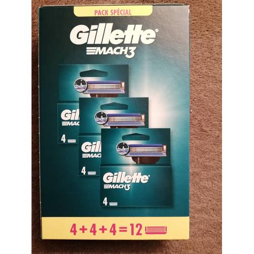 Gillette Mach3, Paquet De 12 Unités 
