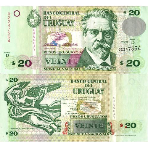 Uruguay / 20 Pesos / 2003 / P-83(A) / Xf