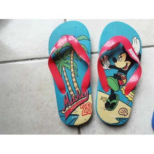 Paire De Tongs Mickey + 1 En Kdo Taille 28.