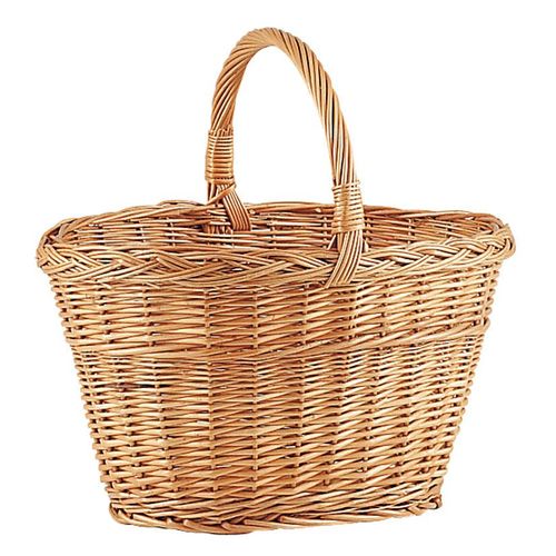 Panier de marché en osier buff 1