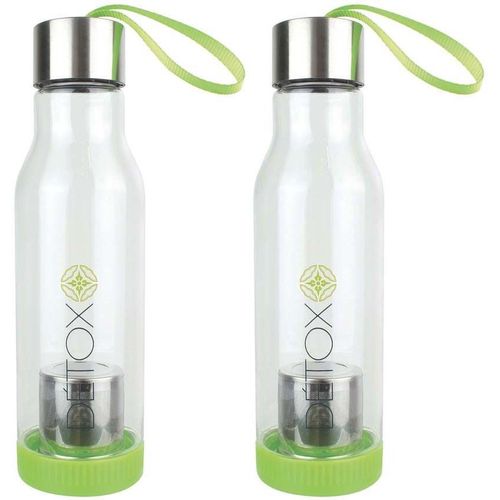 Bouteille Détox Avec Infusueur De Thé Intégré 500 Ml (Lot De 2)