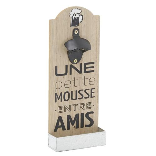 Décapsuleur Mural En Bois Et Métal Amis Décapsuleur