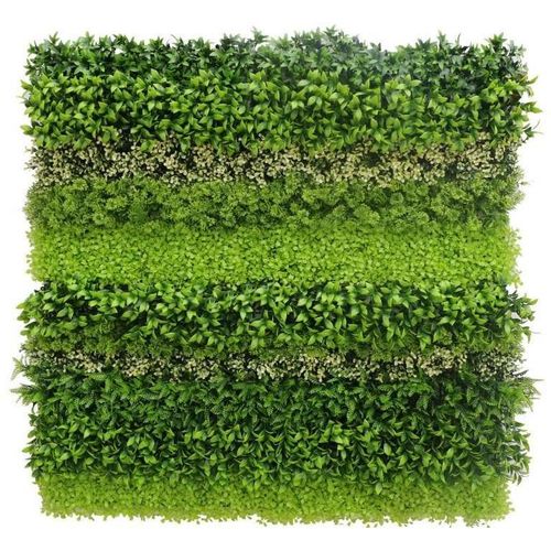 Mur Végétal En Plastique 1 M X 1 M Nature