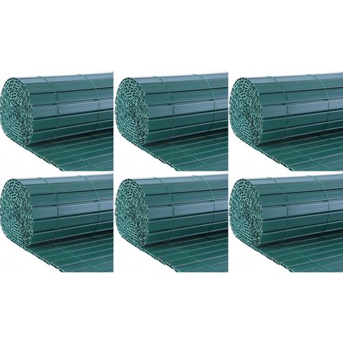 Canisse En Pvc Vert Double Face Qualité + (Lot De 6)