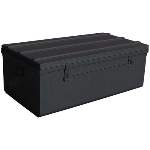 Cantine de rangement Premium en acier noir 225 litres