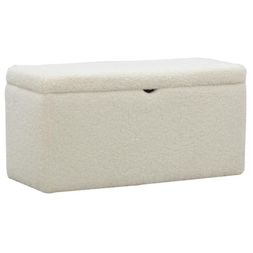 Coffre En Bois Et Bouclettes Blanc
