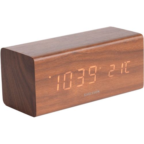 Réveil rectangulaire en bois Block