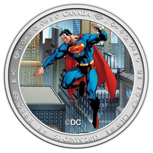 Pièce Superman 2013 (50 Cents Canadiens)