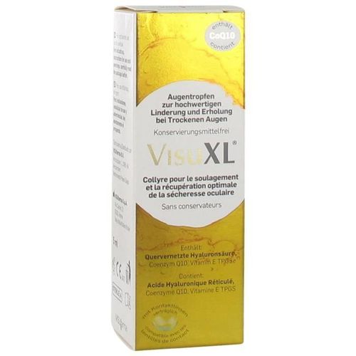 Visufarma Coenzyme Q10 - Vitamine E Tpgs Acide Hyaluronique Réticulé - Collyre 5 Ml 