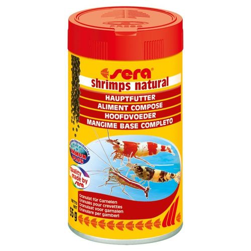 Sera Shrimps Natural Granulés Pour Les Crevettes Eau Douce Et Eau De Mer