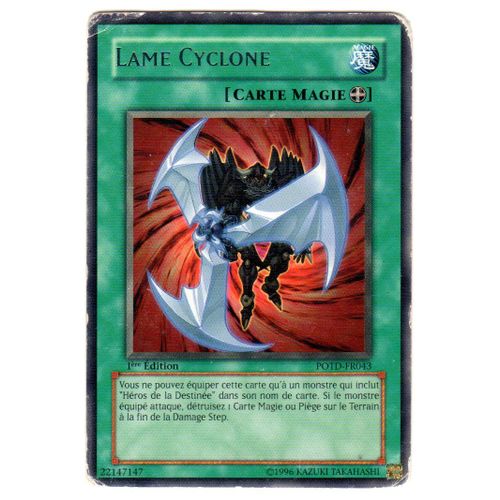 Lame Cyclone En Francais 1 Ere Ed Potd-Fr043 Carte En Rare