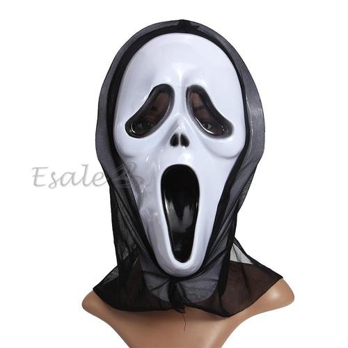 Masque Scream Accessoire De Déguisement Pour Halloween Fête Cosplay