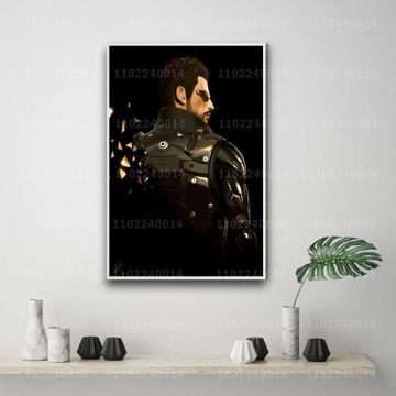 Affiche du jeu de la rvolution humaine Deus Ex sur toile,m...