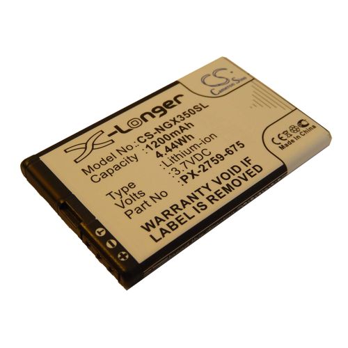 Batterie Li-Ion Vhbw 1200mah (3.7v) Pour Système De Navigation Gps Navgear Motorradnavi Tourmate Slx-350 .Remplace: Px-2759-675.