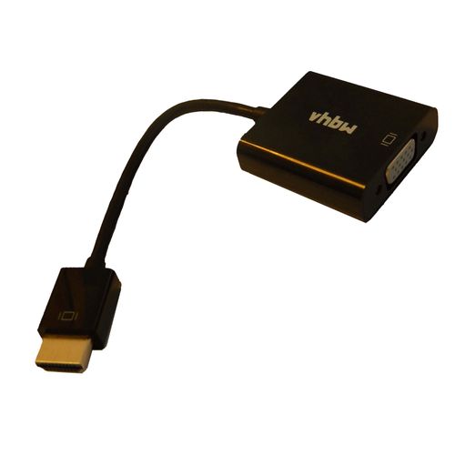 vhbw Adaptateur HDMI Type A (m) sur VGA (f) pour la retransmission de videos HD.