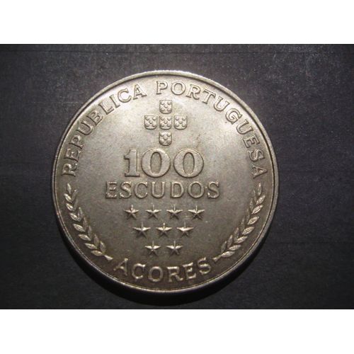 100 Escudos Portugal 1980 Açores Superbe