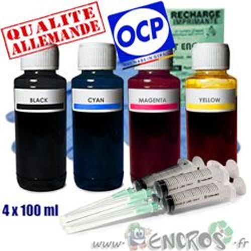 RECHARGE ENCRE- Kit Encre 4x100ML Couleurs 1er PRIX compatible CANON MX