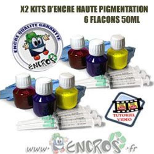 RECHARGE ENCRE- Pigmentée EPSON T1292-T1294 - Pack X2 kits Encre Couleur